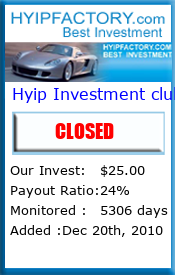 Monitored by HyipFactory.com