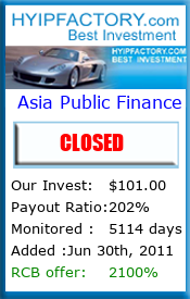 Monitored by HyipFactory.com