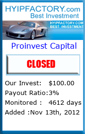 Monitored by HyipFactory.com